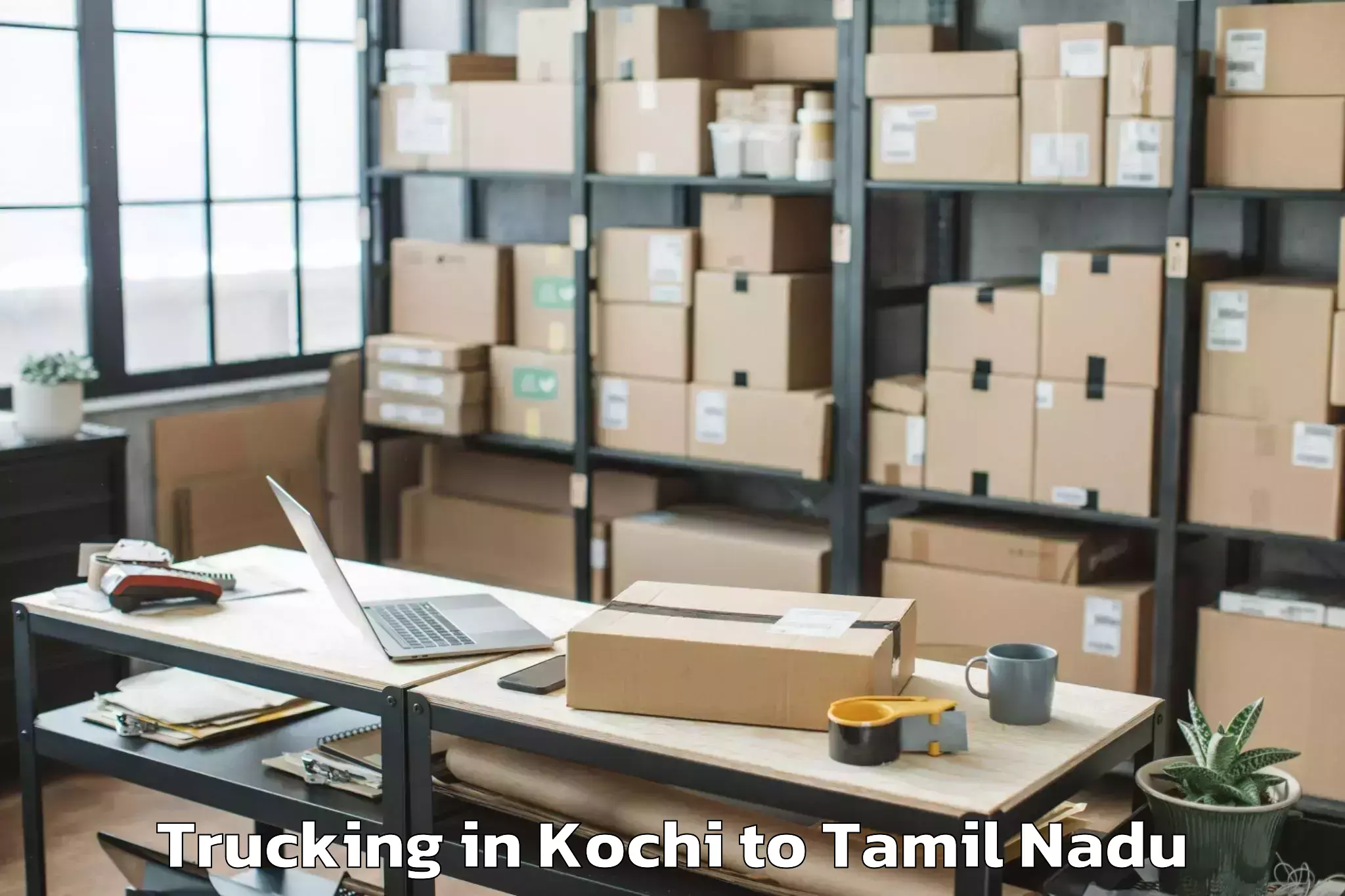 Top Kochi to Alandur Trucking Available